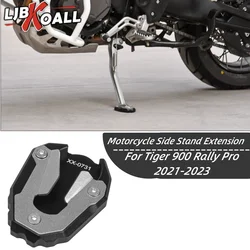Motorcycle Kickstand Side Stand Extension Foot Pad Support For Triumph Tiger 900 Tiger900 Rally Pro 2021 2022 2023 Accessories