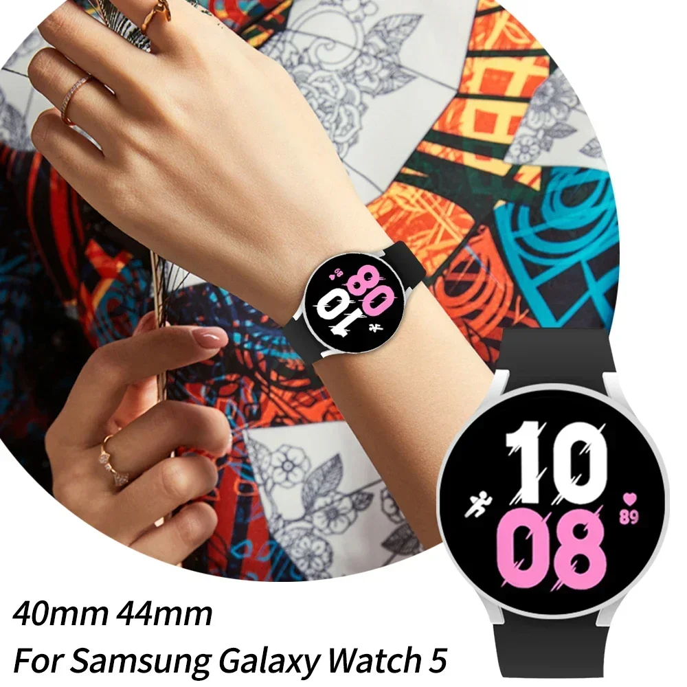 Case for Samsung Galaxy Watch 4/5/6 40mm 44mm 45m PC Matte Protective Bumper Shell for Watch 6 Classic 43mm 47mm Protector Cover