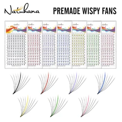 NATUHANA 9D Color Lash Extensions Premade Fans Russian Volume Colored Individual Eyelashes