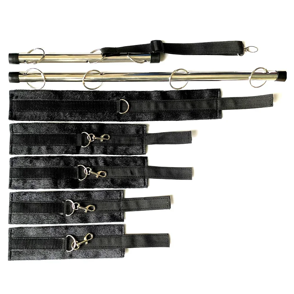 BDSM Bondage Kit Spreader Bar Handcuffs Ankle Cuffs Fetish Restraints Set Sex Toys for Couples секс игрушки sex toys