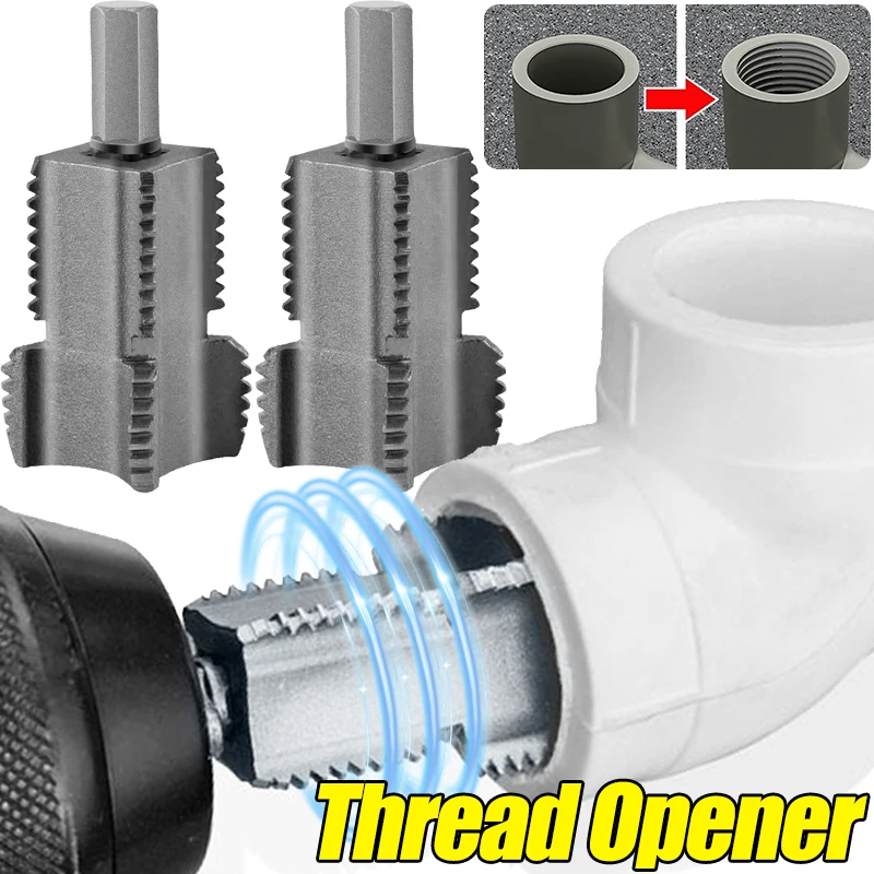 

Plumbing Tools 4/6 Points Water Pipe Inner Hole Opener PVC Plastic Pipe Thread Tap Universal Water Pipe Internal Thread Opener