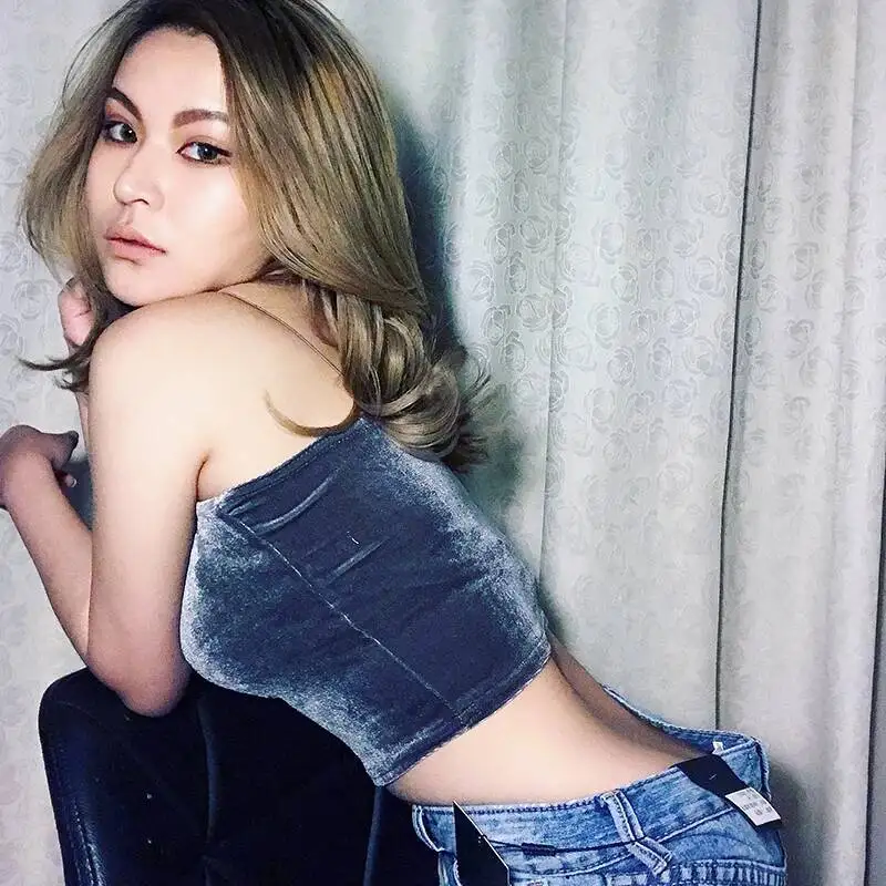 스파게티 스트랩 탱크탑 비트 숏 크롭 컬러 섹시 튜브탑 뷔스티에 브리프 베스트 티셔츠