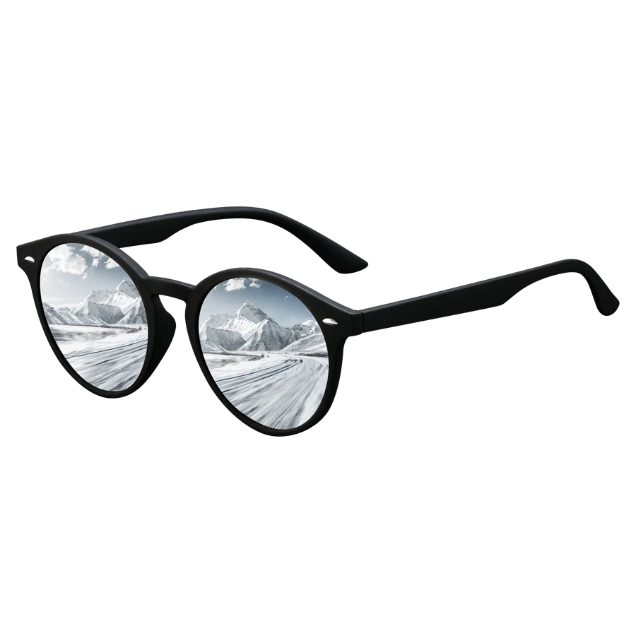 أزياء خمر للجنسين استدارة النظارات الشمسية الرجال النساء الصيد القيادة رجل العلامة التجارية الفاخرة مصمم نظارات شمسية UV400 نظارات