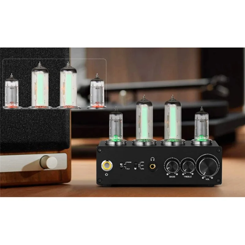 A33T-T9 Mini 6E2 مللي متر/MC فونو المرحلة الدوار Preamp Hifi ستيريو الصوت فراغ أنبوب المضخم Dekstop سماعة أمبير