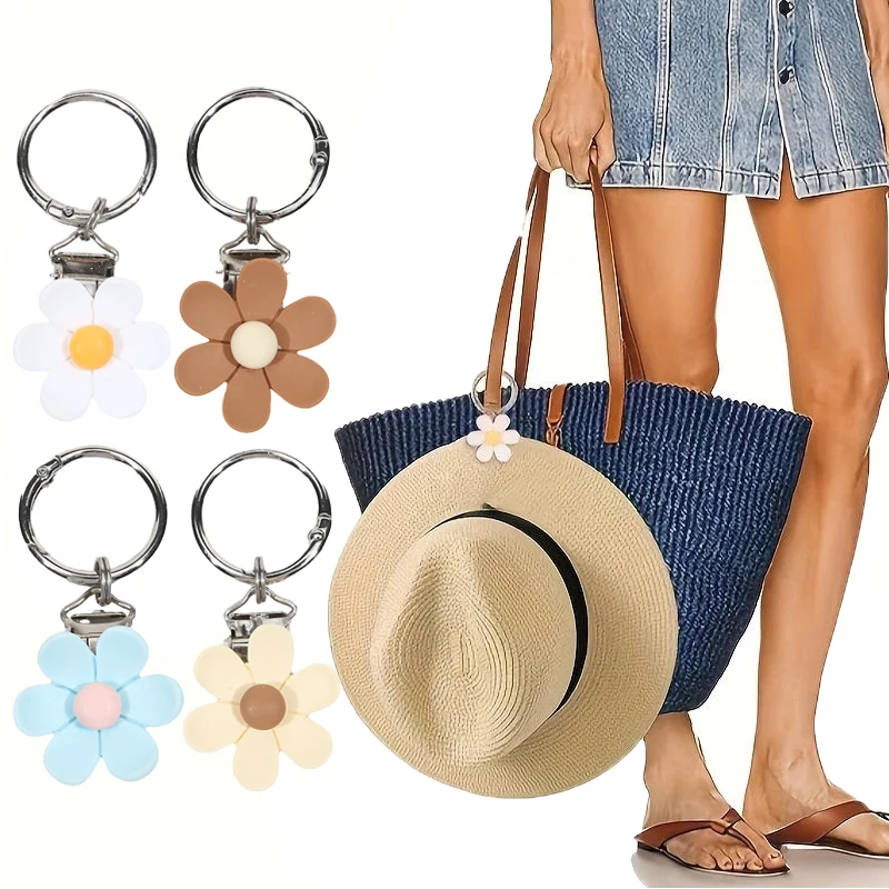 

Зажим для дорожной шляпы, дорожный цветок, магнитный зажим для шляпы, противоскользящий солнцезащитный зажим для шляп с широкими полями, держатель для шляпы без помощи рук, дорожные аксессуары