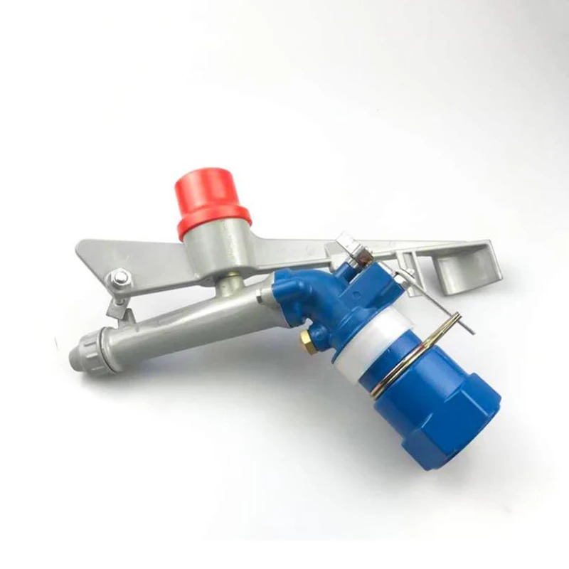1 pulgada 360 °   Aspersor de riego ajustable, herramienta de aleación de Zinc para agricultura, césped, riego y cinturones verdes