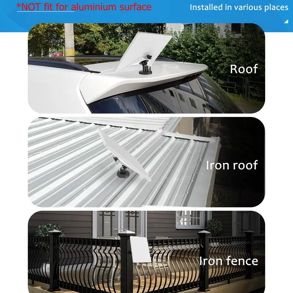 Para starlink mini 2024 ângulo ajustável ventosa montagem temporária telhado carro superfície lisa montagem para starlink mini acessório