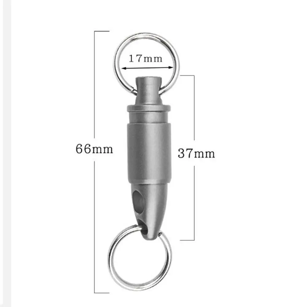

New Portable Titanium Alloy Keychain Ultra-light 360° Rotatable Keyring EDC Keychain Outdoor Small Tool