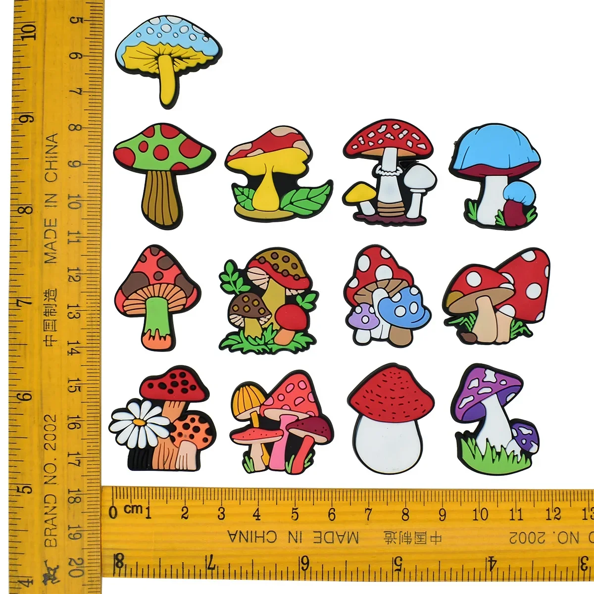 Cute Mushroom Shoe Charms Decoration for Crocs Pin Accessories Bracelet Wristband Party Party Gifts