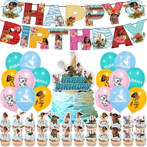 Moana Parti Teması Giydirme, Aksesuarlar, Figür, Anime, çizgi film, Cosplay Tamatoa Maui film Festivali, Balon afiş, Kaban de bolo, 2024 En çok satılan 12 pasta-moana-no. 8