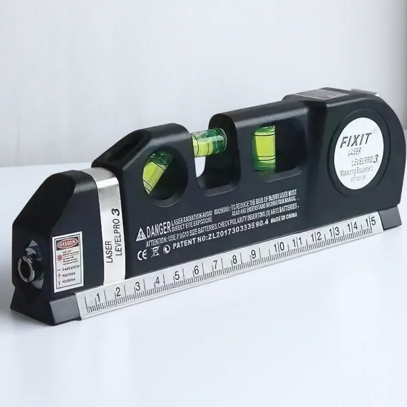 

Лазерный уровень Многоцелевой инструмент для поперечного уровня с измерительной лентой 8 футов и метрическими линейками для столярных работ и деревообработки