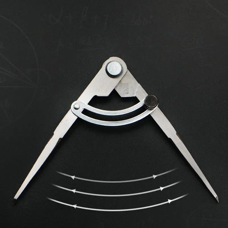Stainless Steel Wing Divider with Adjustable Lock High Precision Scriber for Leathercraft Woodworking DIY Crafting