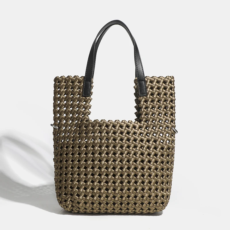 

Luxury Neoprene Woven Tote Handbag Medium Size Female Bag High-Quality Original Luxury Brand Gift for Mistress