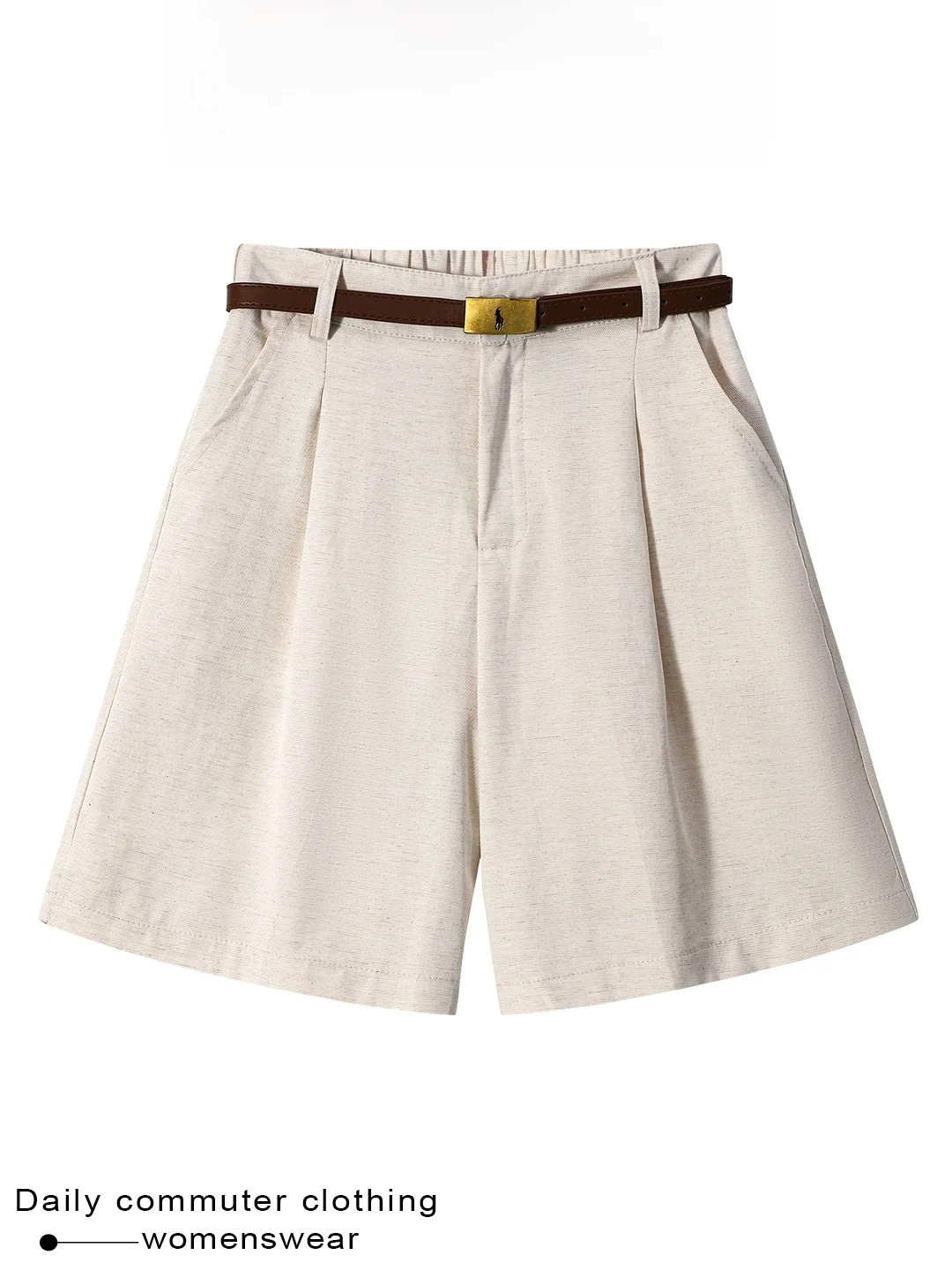 Slimming High Waist Wide Leg Casual Pants Women's Summer New Loose Fitting Comfortable Short Shorts Commute Fashion Style