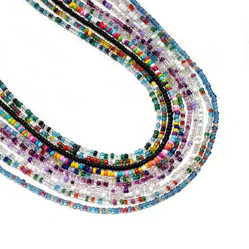 Crystal Beaded Glasses Chain, Colorful Rice Bead Eyewear Lanyard, Anti-Drop Sunglasses Holder Neck Cord for Women, Fashion Mask