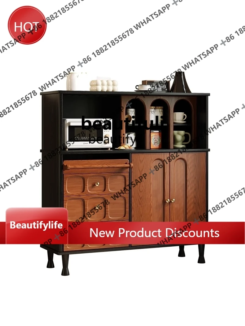 

Vintage Style Sideboard Cabinet Living Room Kitchen Storage Chest Retro Bookshelf