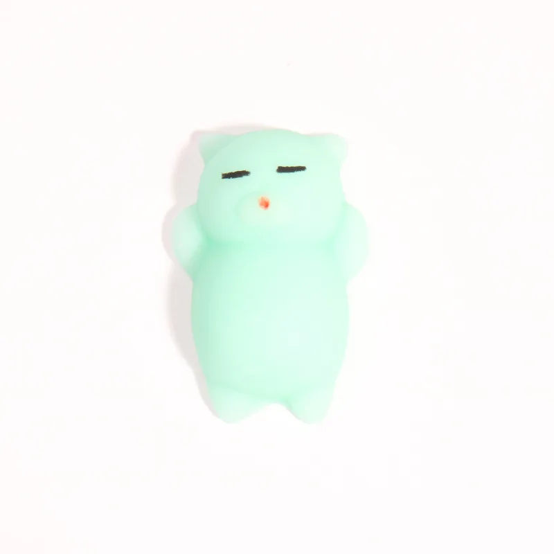 

1 Pcs Amazon's popular Squeeze Toys Mint Green Cats Kitten Cute and Adorable Cat Pussycat Stress Relief Toy Pussy For Children