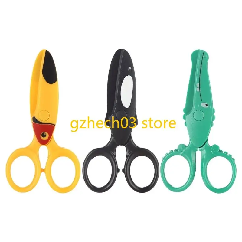 G2AC 3 PCS Cartoon Safety Scissors Pitcors Craft Craft Scissor