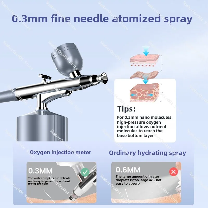 Applicable to household facial hydration essence, introduced into beauty salon special water oxygen handheld nano spray gun