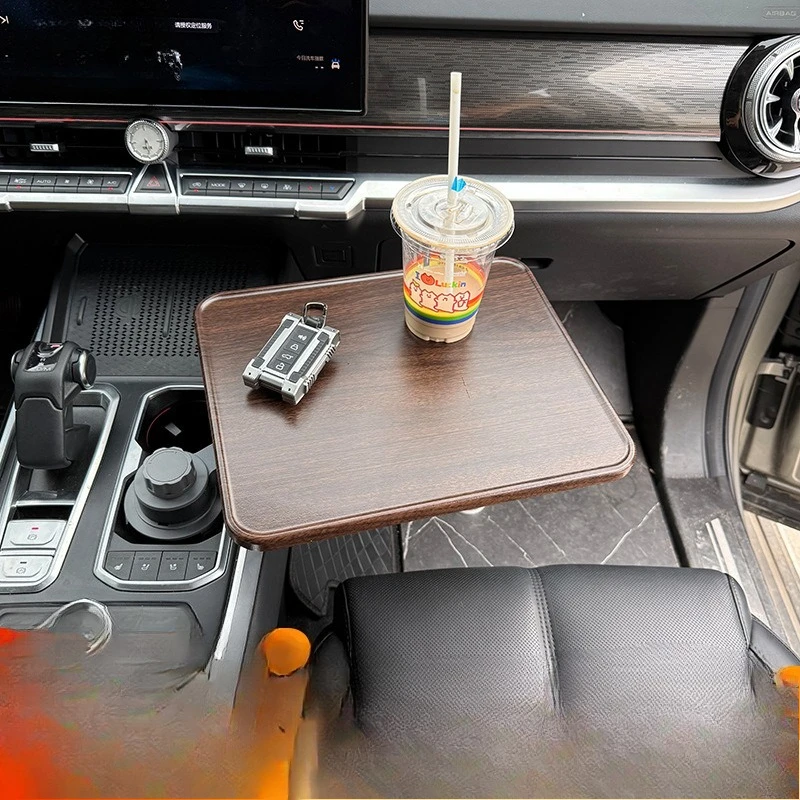 Car Suspended Square Small Table Office Self-Driving Dining Table Multi-functional Rotatable Table Accessories