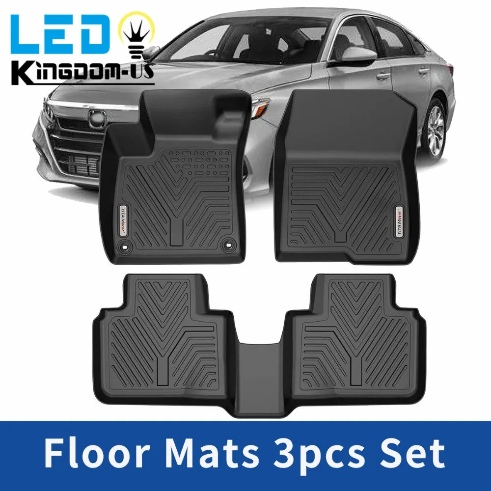 

Waterproof Floor Mats for 2018-2022 Honda Accord Sedan TPE 3D Molded 3PCS Liners United States