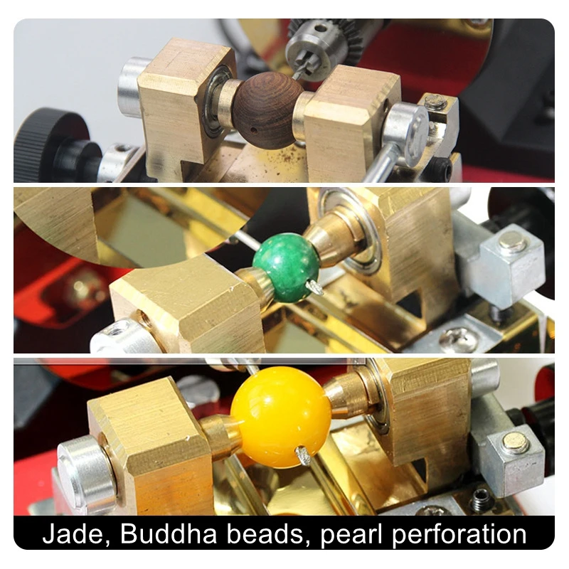 Stepless regulação da velocidade jade pérola máquina de perfuração do grânulo da bola máquina de perfuração máquina de perfuração do grânulo