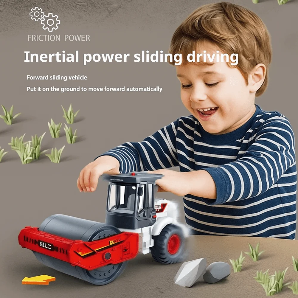 

Модель строительной техники в масштабе 1:60: Дорожный каток, высокодетализированный строительный грузовик, вилочный погрузчик, самосвал из сплава.