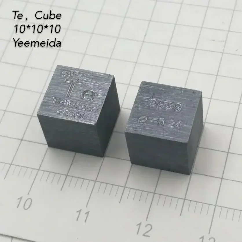 Periodic Table Collection Cubes, Tellurium, Density Cubes, 10mm