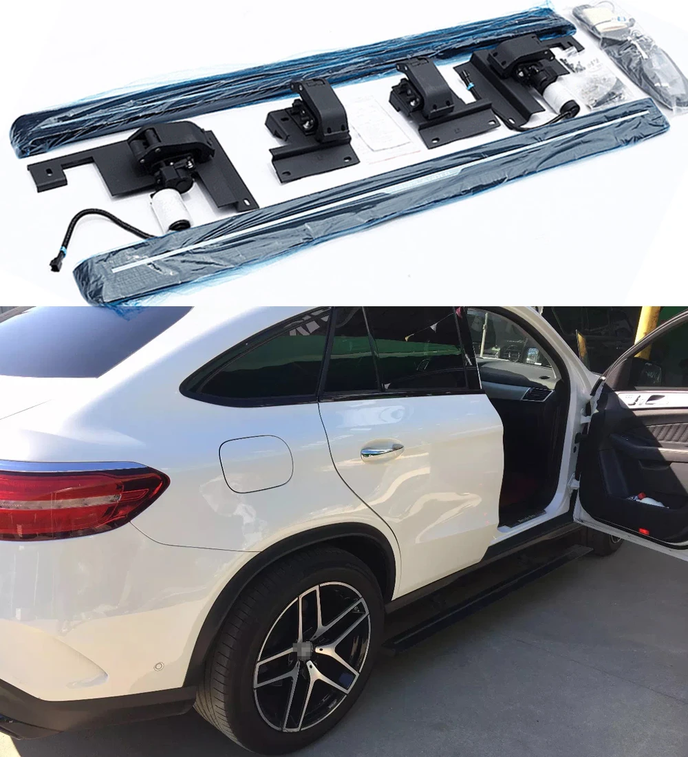 2Pcs Deployable Electric Running Board Side Steps fit for Mercede Benz GLE COUPE 2020 2021 2022 2023