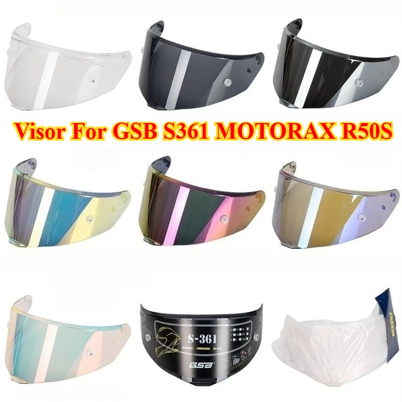 

Козырек для мотоциклетного шлема для GSB S361 MOTORAX R50S, анти-УФ-пылезащитные линзы для шлема, аксессуары для шлема, солнцезащитные очки