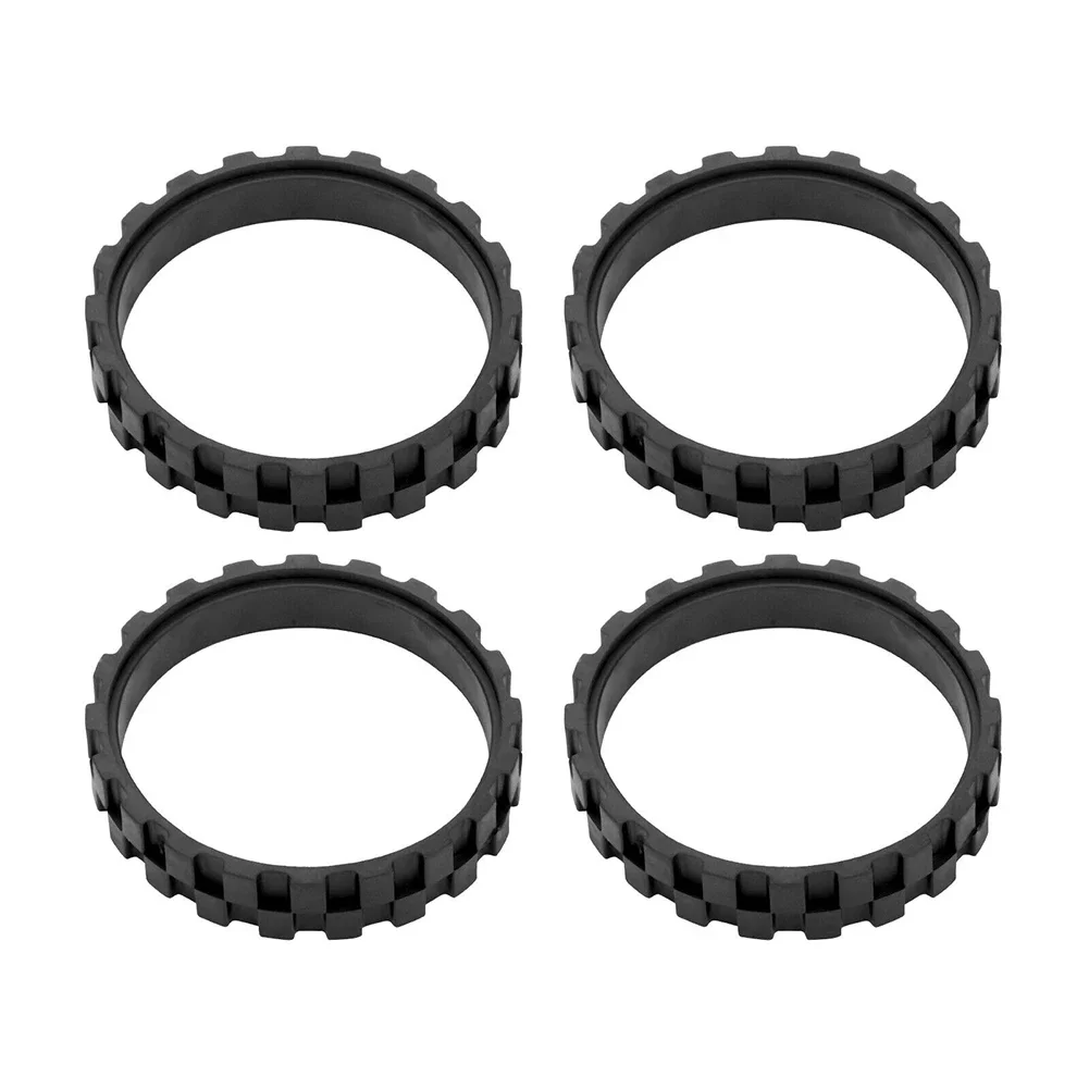 4 Pack Vacuum Robot Tires  Anti Slip Design  Long lasting Rubber Material  Fits Wheels Series 5/6/7/8/9/I7 S9+