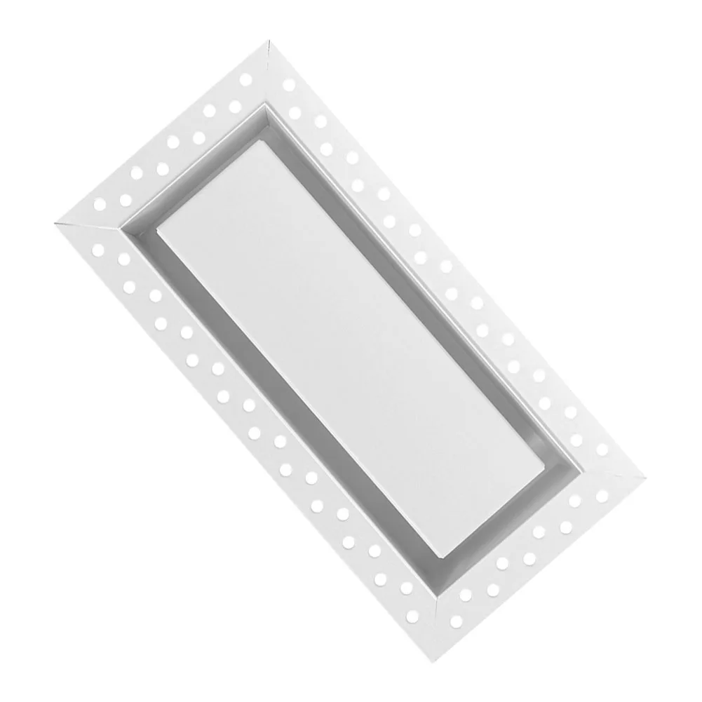 Aluminum Alloy Flush Wall Vent Cover for Drywall Air Register Applications with Streamlined Profile and Functional Design