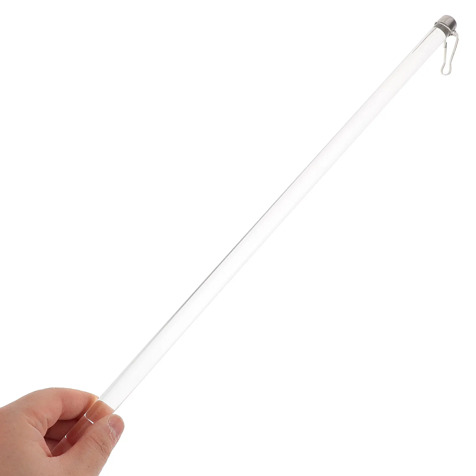 Transparent Acrylic Curtain Pull Rod for Window Sliding Drapery Blinds Tension Extension Rod Modern Home Hotel Accessory