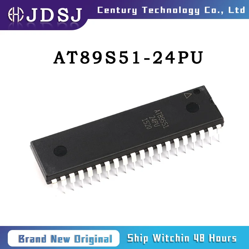 1PCS/10PCS/50PCS/100PCS AT89S51-24PU IC MCU 8BIT 4KB FLASH 40DIP Brand New Original IC Chip