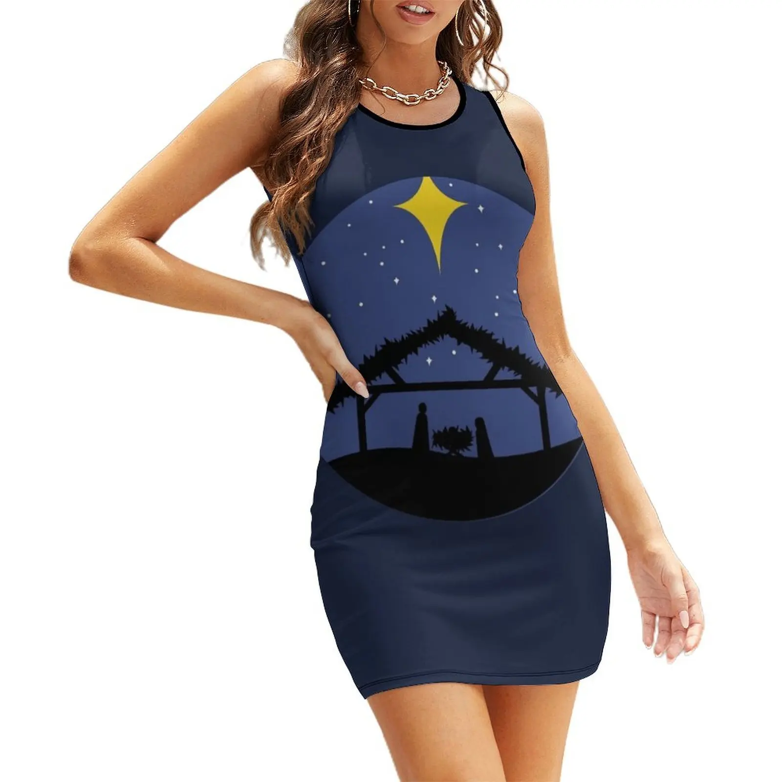 

birth of jesus Sleeveless Sundress summer woman dress 2025 elegant women's dresses sale summer dress womens 2025