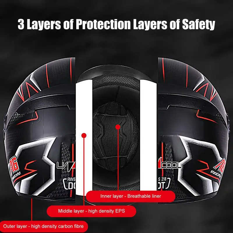 Universal Winter Full Face Motorcycle Helmets Motorcycle Street Bike Helmets Breathable Full Face Helmets Racing Helmet supplies