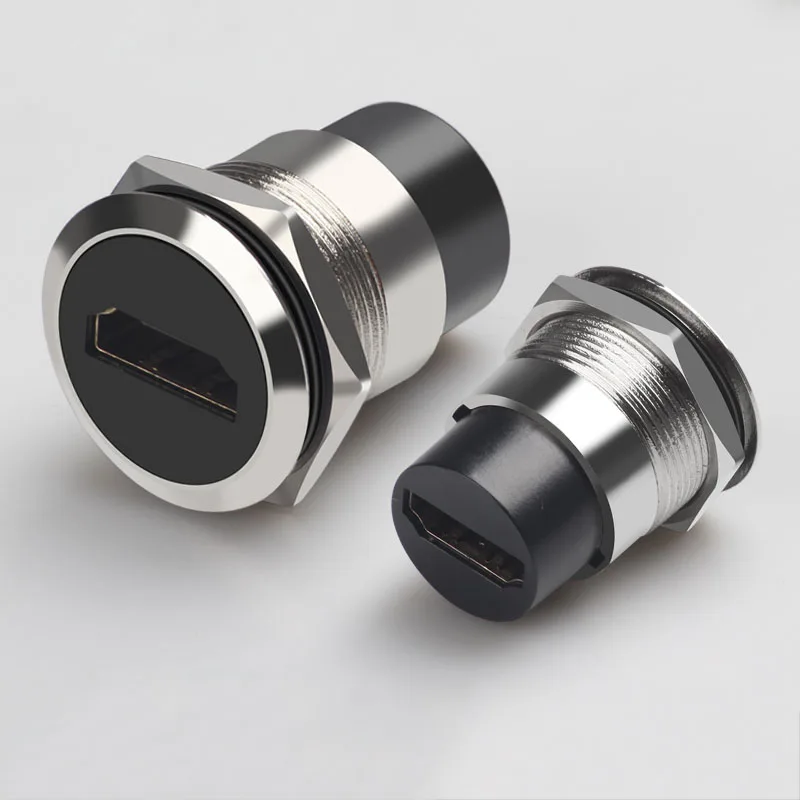 HDMI Panel-Mount Coupler F/F F/M 4K with 50mm extension cable  HDMI Panel Mount Adapter can be used with any HDMI compliantapter