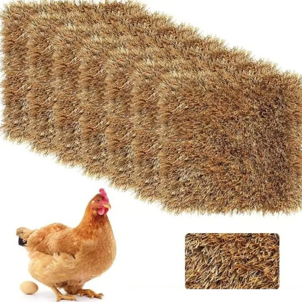 

2Pcs Artificial Chick Nest Mat Shock-Absorbing Anti-rupture Chicken Nesting Pads Soft Washable Chickens Egg-Laying Pad