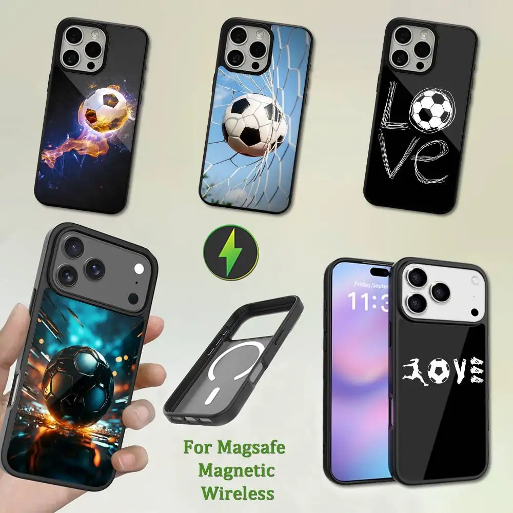 

Sports Football Soccer Art Phone Case For iPhone 13,12,11,16,15,17,14,Pro,Max,Plus,Mini,Magsafe,Magnetic Wireless Charging