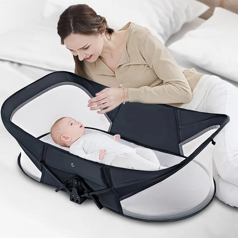 Portable bed-in-bed baby crib foldable newborn sleeper mobile bionic womb bed bed anti pressure