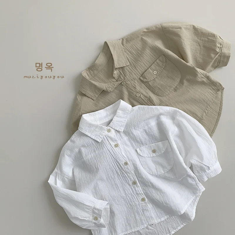 Soft Children's Spring/Summer Thin Shirt 2024 New Children's External Sun Protection Clothing Air Conditioning Cardigan Top