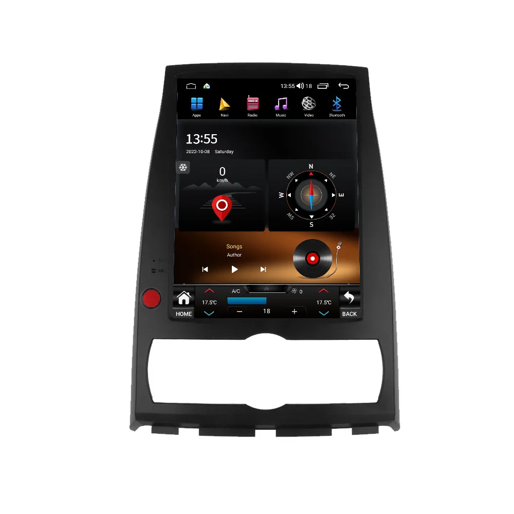 Androidカーラジオ,GPSナビゲーション,Bluetooth,マルチメディアプレーヤー,ステレオ,ヒュンダイ,ローエンスジェネシスクーペ用
