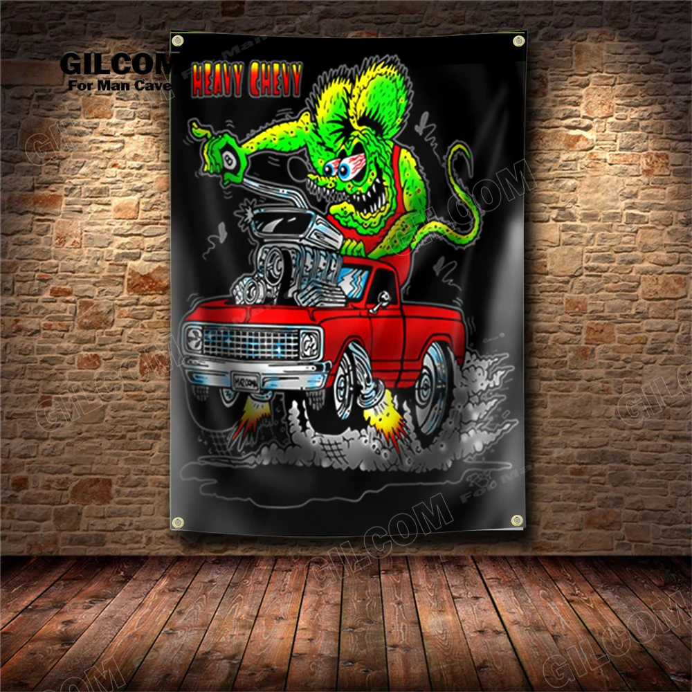 RatBannerFlagDocumentaryFilmStoryPosterWallArtDecorAdvertisementVintageSignPubClubBarAnniversary-AliExpress