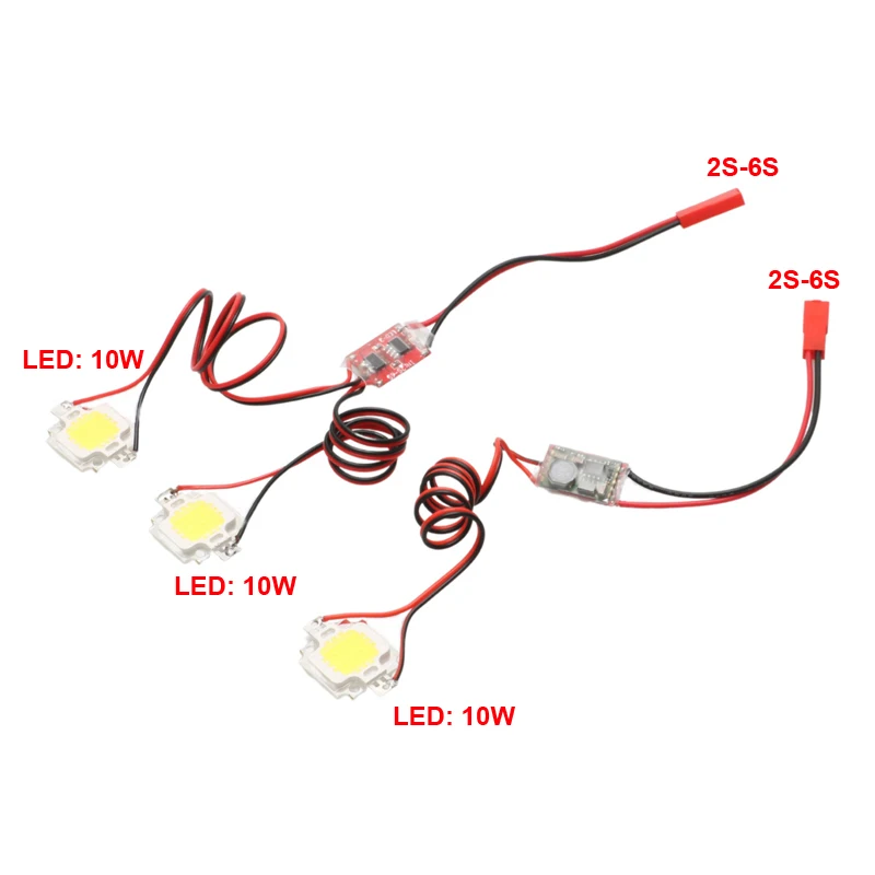 1 pz RC Aircraft FPV Quadcopter Single/Double Flash 10W Super Bright LED Strobe lampeggiante lampada luce di navigazione notturna 5V-26V