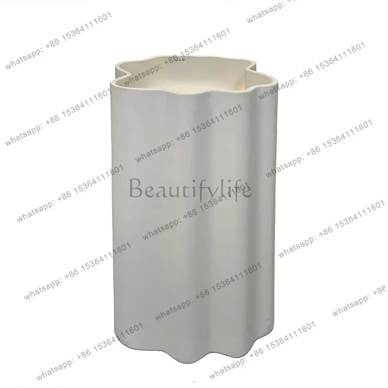 Wabi Sand Cream Wind Personalized Washbasin Floor-to-ceiling simple art cloud column basin