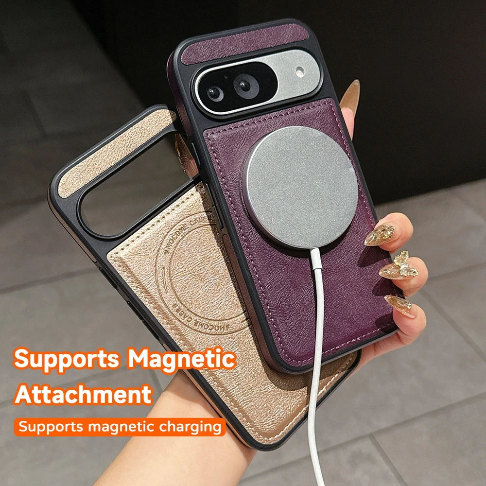 For Magsafe PU Leather Texture - огляд і ціна Google Pixel 9