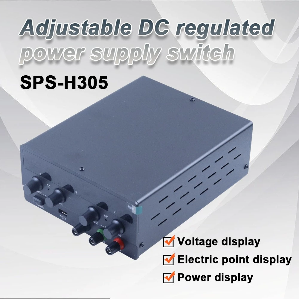 

Лабораторный регулируемый источник питания USB DC, стабилизатор напряжения 30В 5А 150Вт, импульсный лабораторный блок питания