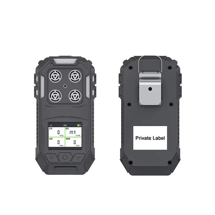 High Accuracy 4-in-1 Multi Gas Detector ES30P with O2 EX H2S CO Detection IP65 Protection Vibration/Sound/Light Alarm