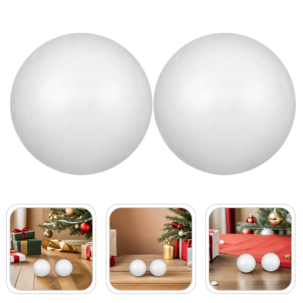 

14Pcs White Foam Balls 8Cm Polystyrene Craft Spheres for DIY Projects Holiday Decorations Kids Art Crafts Centerpiece Modeling