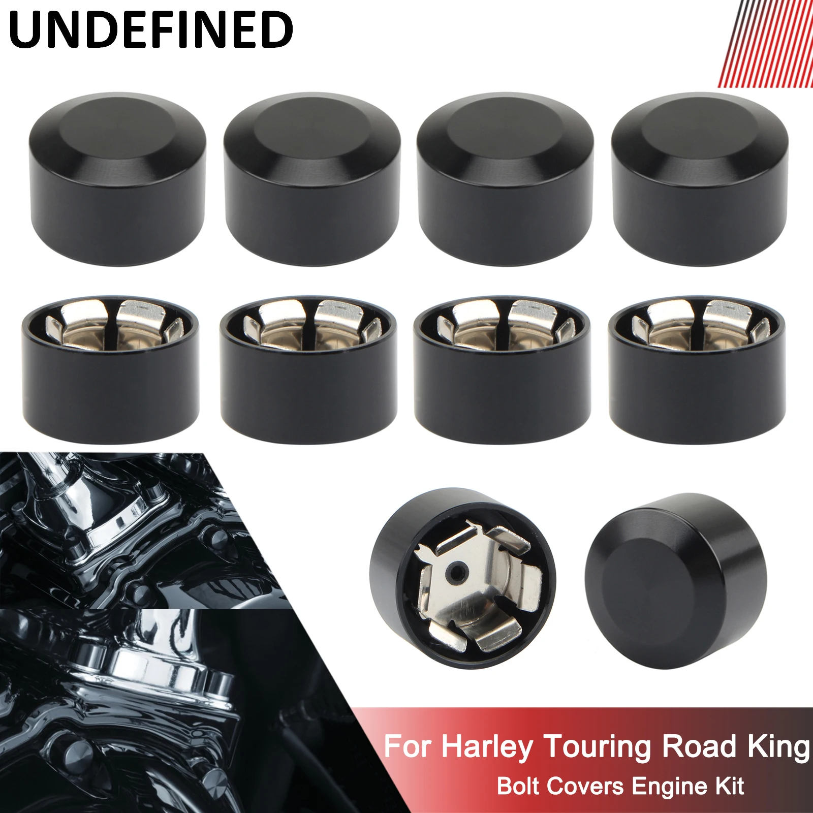 

Motorcycle Head Bolts Cap Cover CNC Schrauben Topper Caps Cover For Harley Sportster Touring Dyna Big Twin Cam Softail Black